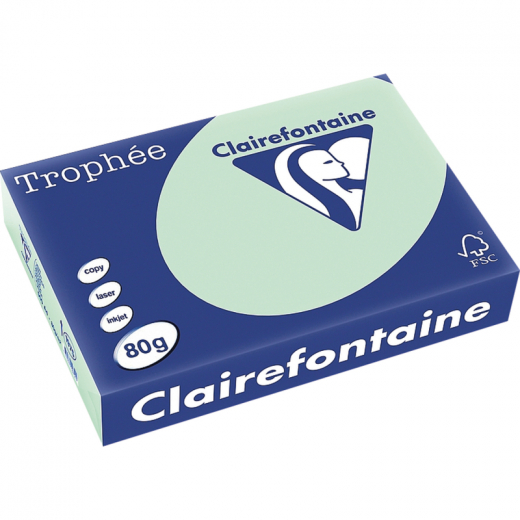 Clairefontaine Kopierpapier 1975C A4 80g hellgrün 500Bl.,