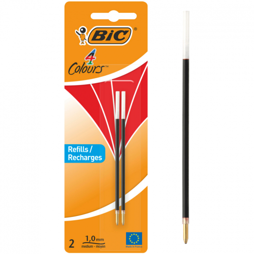 BIC Kugelschreibermine 4 Colours 929243 0,4mm rot 2 St./Pack.,