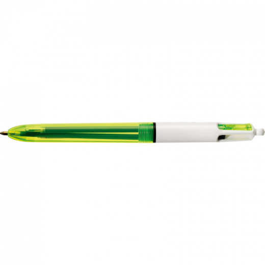 BIC Mehrfarbkugelschreiber 4Colours Fluo 982868 bl/sw/rt/neon.ge,