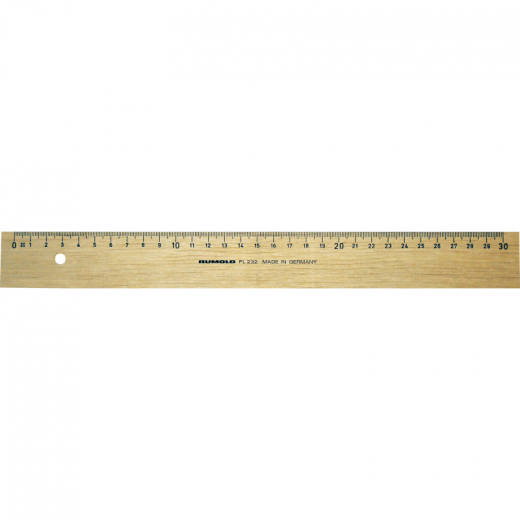 RUMOLD Holzlineal FL232/30 aus Weißbuche 30cm natur, - 232003300