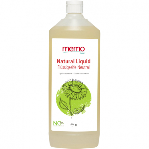 memo Flüssigseife Natural Liquid H1146 1l, - 494032600