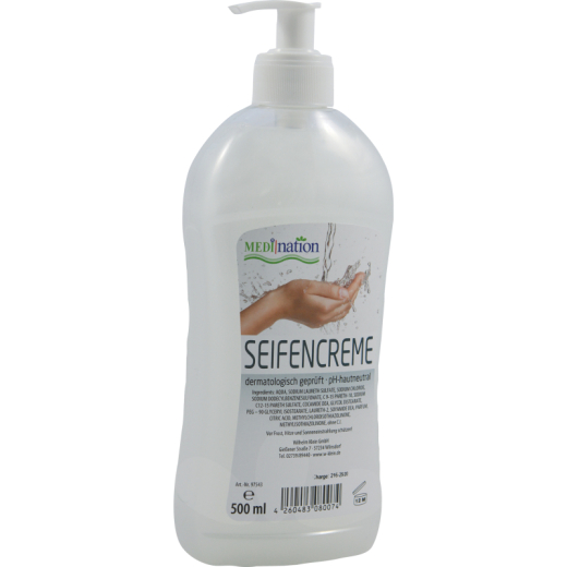 Medination Seifencreme 97543 mit Pumpe derm. getestet 500ml,