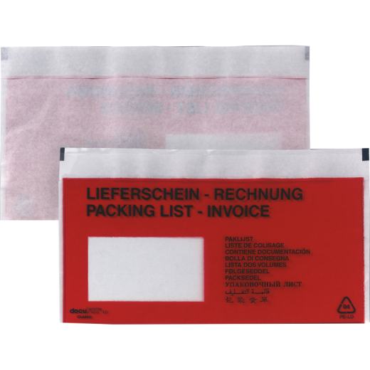 BONG Dokumententasche 00014031 DIN lang hk mF rot 1.000St.,