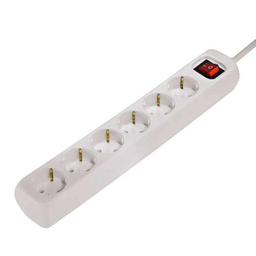Hama Steckdosenleiste 00030384 6fach +Schalter 1,4m ws,