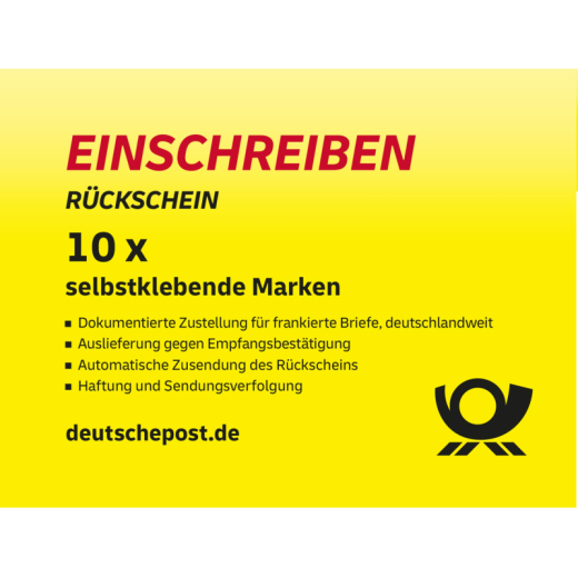Briefmarke Einschreiben/Rückschein national 10St., - 161036700