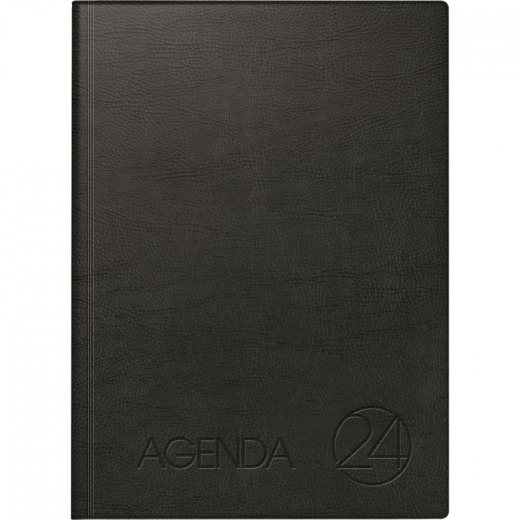 BRUNNEN Buchkalender Agenda 24 1078811 A4 1T/1S sw, - 640405000