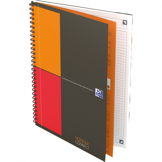 Oxford Notizbuch Int. Notebook 400080784 B5 80Blatt kariert, - LAD400080784