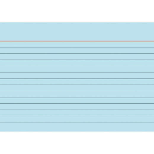 BRUNNEN Karteikarte 102260130 DIN A6 liniert bl 100 St./Pack.,