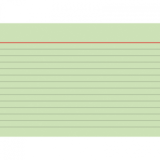 BRUNNEN Karteikarte 102260150 DIN A6 liniert gn 100 St./Pack.,