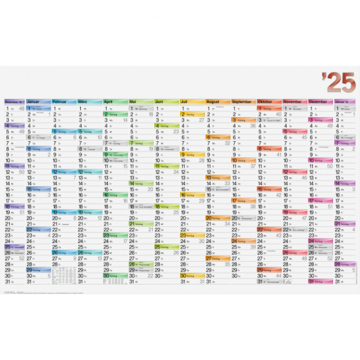 BRUNNEN Plakatkalender 1070117005 106x67cm 14Monate, - 640050600