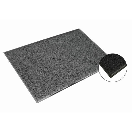 Doortex Schmutzfangmatte TWISTER Vinyl 60x90cm grau, - 187234380