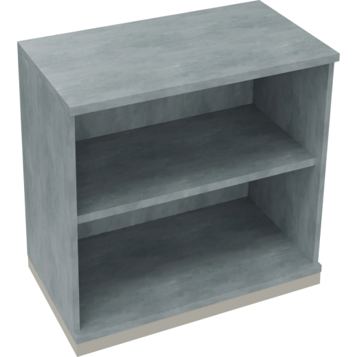 Regal 2OH B800xT442xH781mm Silberaluminium/Beton hell,