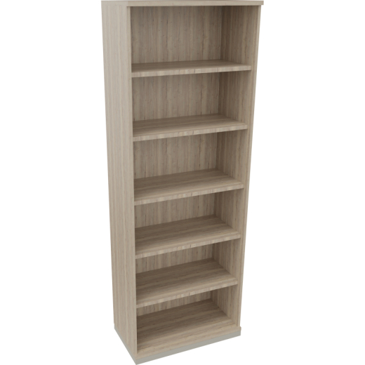 Regal 6OH B800xT442xH2221mm Silberaluminium/Eiche Natur,