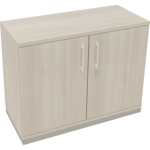 Flügeltürenschrank 2OH B1000xT442xH781 si/Akazie, - 820113372
