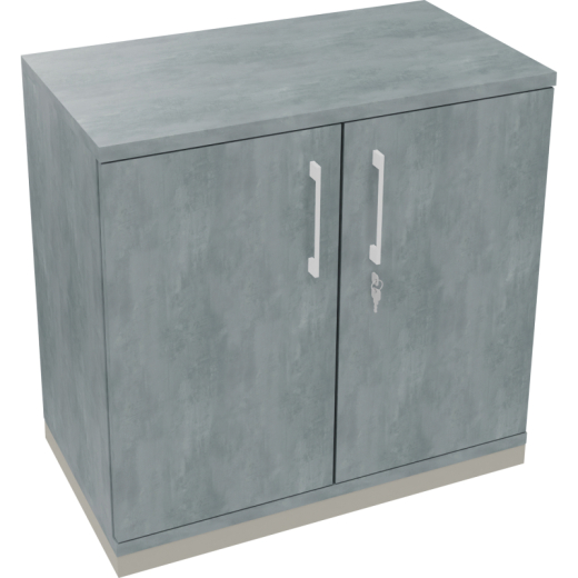 Flügeltürenschrank 2OH B800xT442xH781 si/Beton, - 820113683