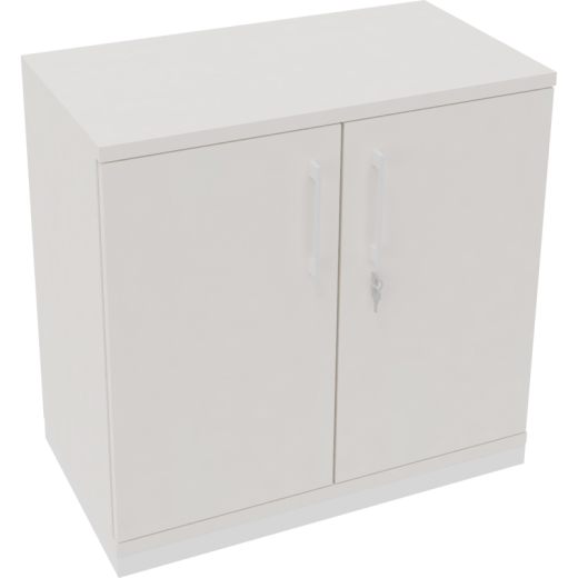 Flügeltürenschrank 2OH B800xT442xH781 ws/Weiß, - 820113701