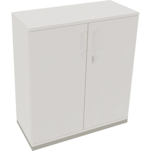 Flügeltürenschrank 3OH B1000xT442xH1133 si/Weiß,
