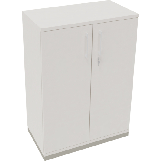 Flügeltürenschrank 3OH B800xT442xH1133 si/Weiß, - 820114201