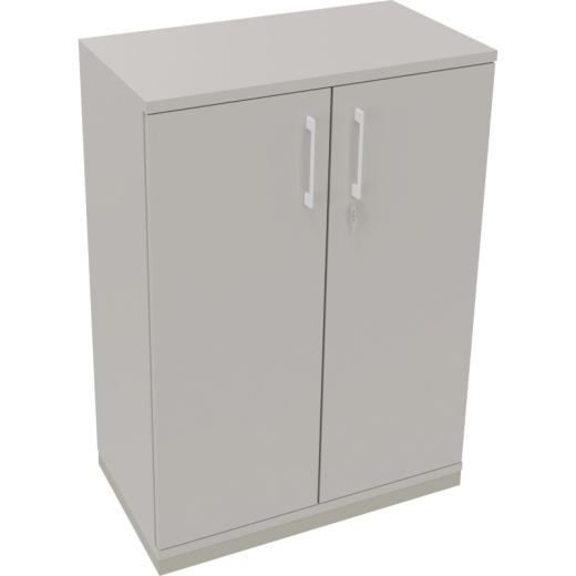 Flügeltürenschrank 3OH B800xT442xH1133 si/Lichtgrau,