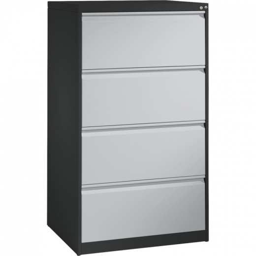 C+P Hängeregistraturschrank Acurado 12934312S10019 A4 4Schübe sgr/lgr,