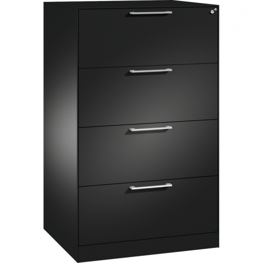 C+P Hängeregistraturschrank Asisto 146223412S10071 A4 2bahnig sgr/sgr,