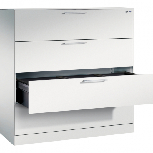 C+P Hängeregistraturschrank Asisto 146021413S10037 A4 3bahnig lgr/lgr,