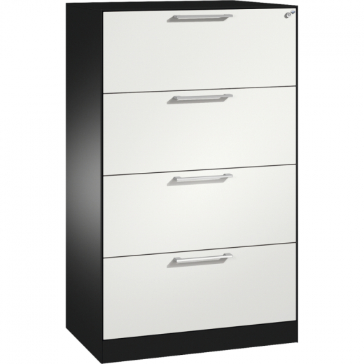 C+P Hängeregistraturschrank Asisto 146023412S10148 A4 2bahnig sgr/rws,