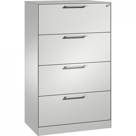 C+P Hängeregistraturschrank Asisto 146023412S10014 A4 2bahnig lgr/lgr,