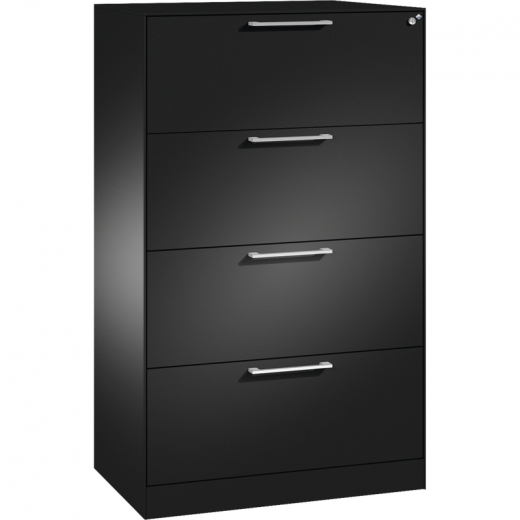 C+P Hängeregistraturschrank Asisto 146023412S10106 A4 2bahnig sgr/sgr,