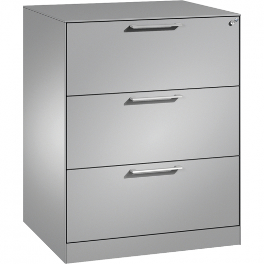 C+P Hängeregistraturschrank Asisto 146243312S10004 A4 2bhg wsalu/wsalu,