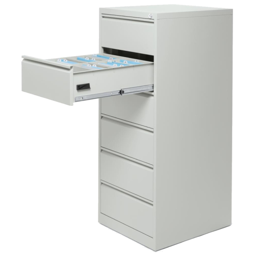 Karteikartenschrank 6Schübe 2bahnig 530x1320x620mm l.gr,