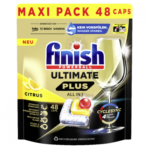 FINISH Spülmaschinentabs Ultimate Plus All in 1 Citrus 3278327 48St., - 495062000