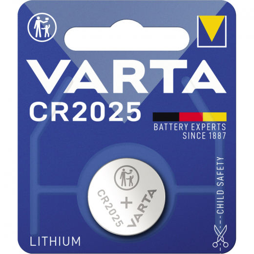 Varta Knopfzelle 06025101401 CR2025 3V 170mAh Lithium, - VAR06025