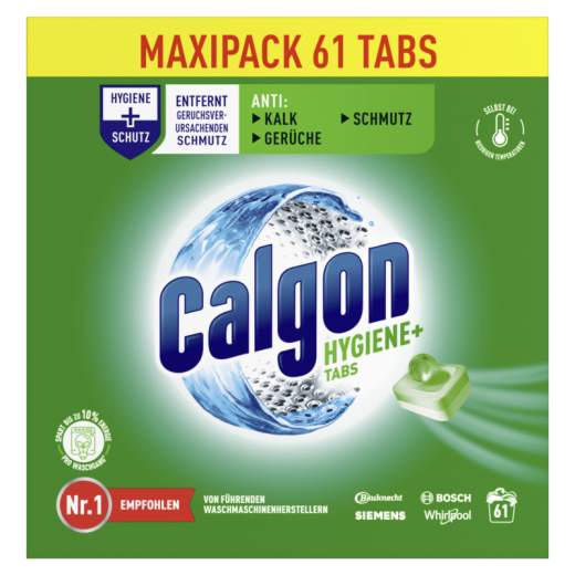 Calgon Waschmaschinenreiniger Hygiene+ 3248420 Tabs 61St.,