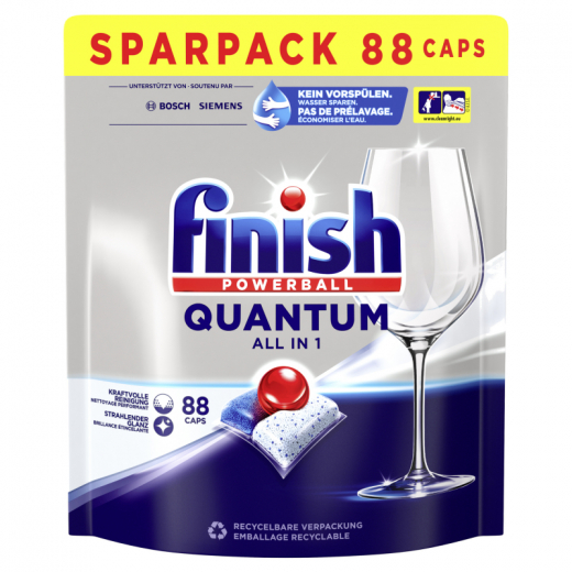 FINISH Spülmaschinentabs Quantum All in 1 Regular 3249527 88St,