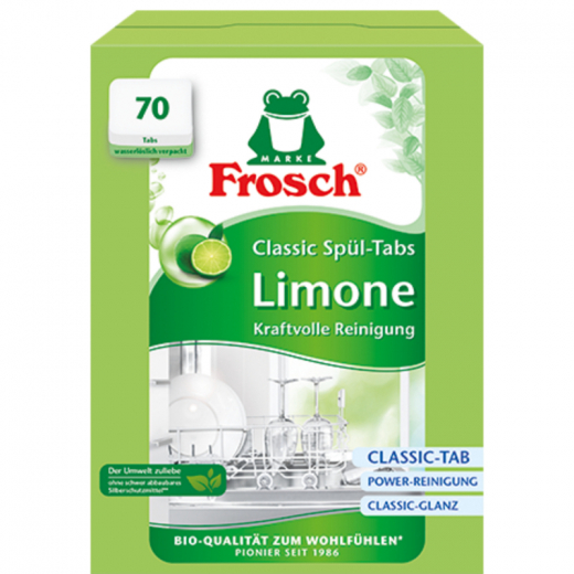 Frosch Classic Spül-Tabs Limone 116335 70St, - 495078400