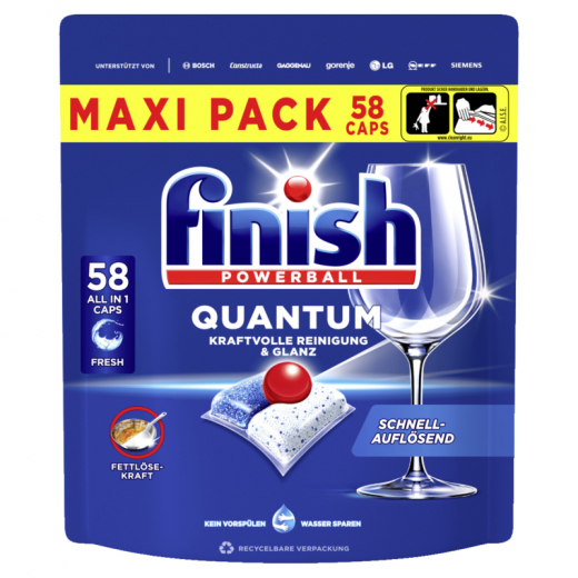 FINISH Spülmaschinentabs Quantum Fresh 3282477 58St., - 945803