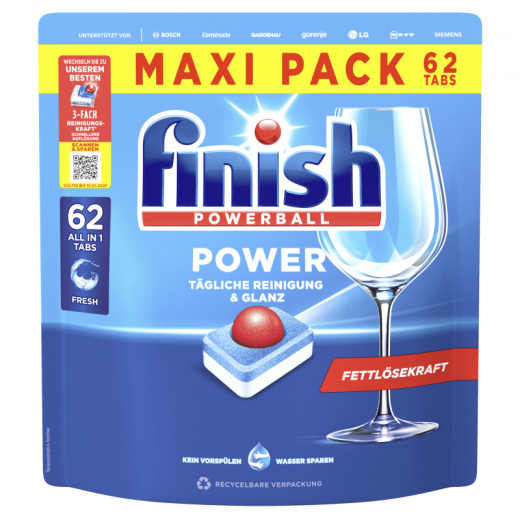 FINISH Spülmaschinentabs Power All in 1 Regular 3283901 62St., - 945806