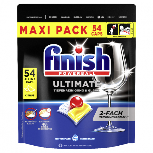 FINISH Spülmaschinentabs Ultimate Citrus 3282476 54St,