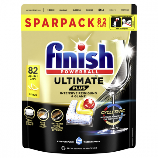 FINISH Spülmaschinentabs Ultimate Plus All in 1 Citrus 3283115 82St., - 945815200