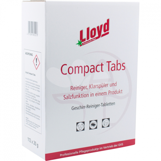 Lloyd Spülmaschinentabs 95074 112 St./Pack., - KLE1600219