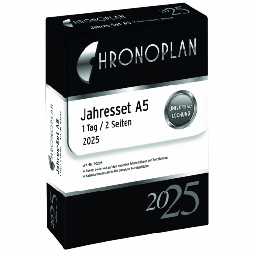 Chronoplan Jahresset 50205 148x21mm 1T/2S, - 491617