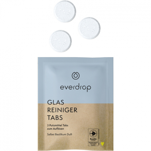 everdrop Glasreiniger 301001252 Tabs 3St.,