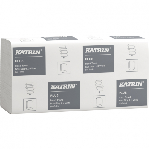 Katrin Papierhandtuch Plus Non Stop L3 wide 61563 3lg. ws 2.250Bl., - 204918