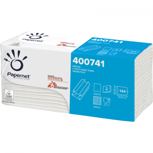 Papernet Papierhandtuch 400741 2lg. 23x32cm C 20x144 Bl./Pack., - 446009900