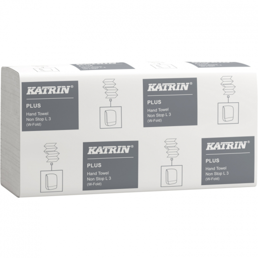 Katrin Papierhandtuch Plus Non Stop L3 61600 3lg. 20,3x32cm ws 2.250Bl., - 446019701