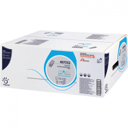 Papernet Papierhandtuch 407552 W-Falz 2lg. 20,3x32cm ws 20x100 Bl., - 446221401