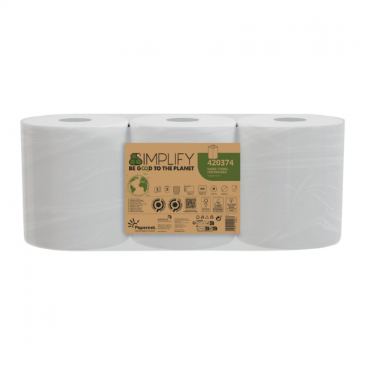 Papernet Rollenhandtuch Simplify 420374 2lg. 450Bl. 3St., - 446232000