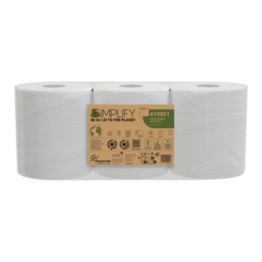 Papernet Rollenhandtuch Simplify 419951 2lg. 130m 3St., - 446232100