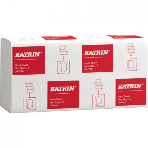 Katrin Papierhandtuch Non Stop L2 61594 2lg. 20,3x32cm weiß 3.000Bl., - KTR61594